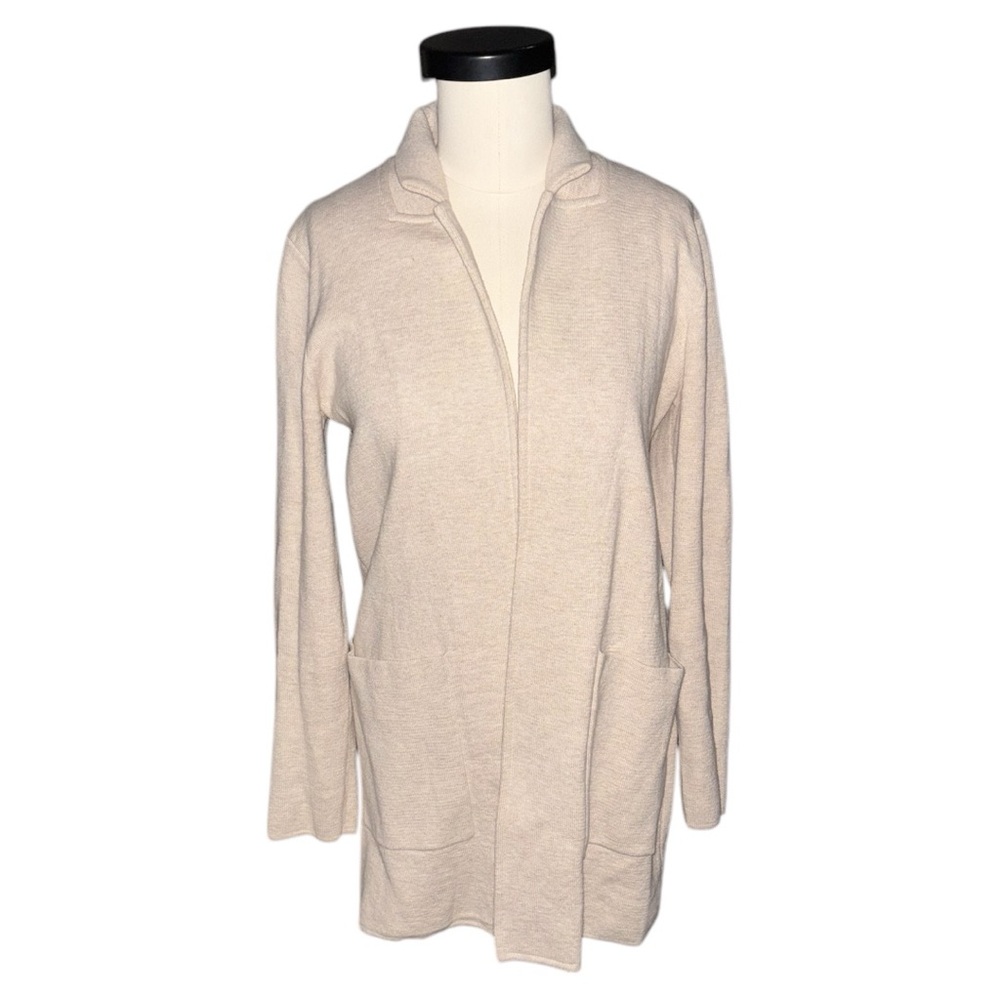 J. Crew Cream Open Front Cardigan